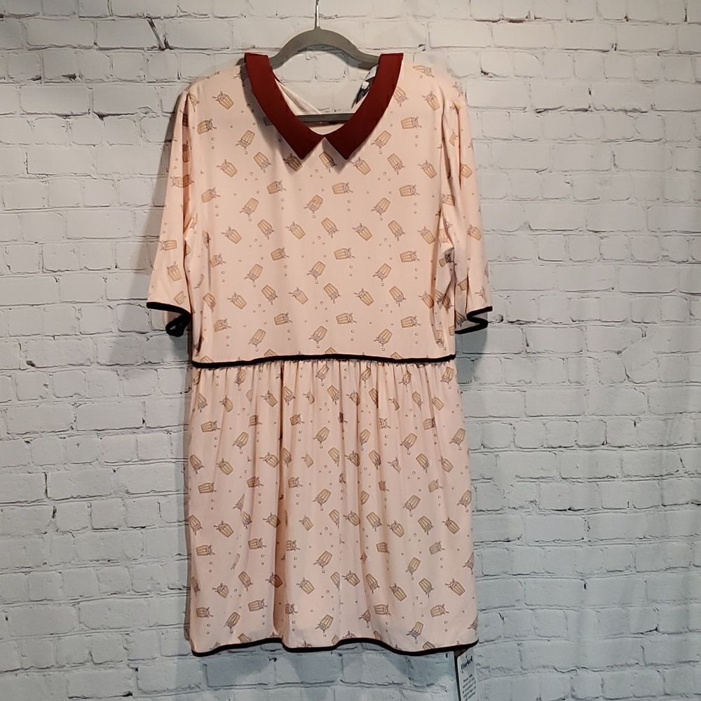 Harkel Maple Jersey Dress in pink dogwood mix NWT